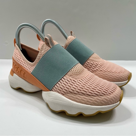 Sorel Shoes - Sorel Women’s Kinetic Impact Strap Pink/Gray Slip On Sneaker Size 6.5